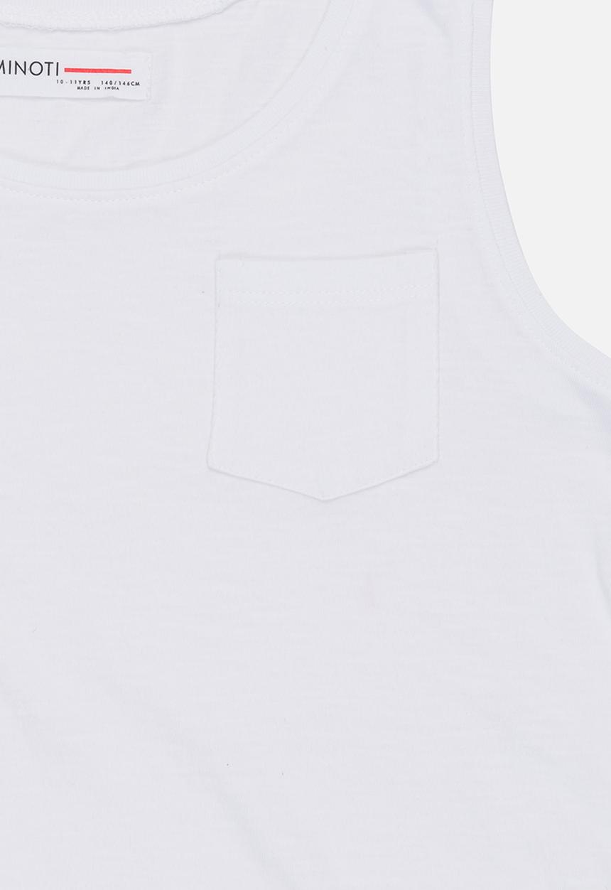 MINOTI - Basic Slub Vest White