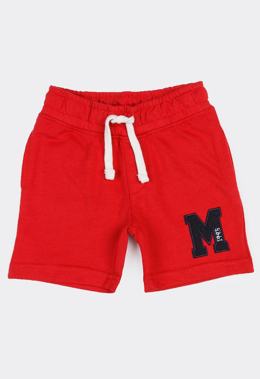 MINOTI - 1995 basic fleece shorts - red