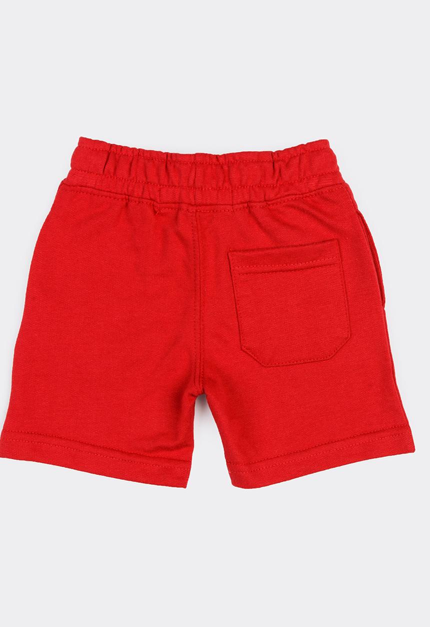 MINOTI - 1995 basic fleece shorts - red