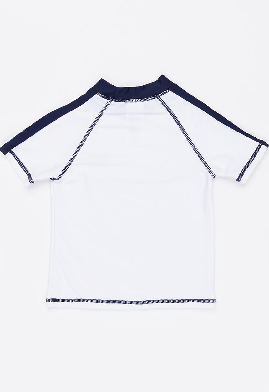 MINOTI - Contrast Rashvest wirh Raglan Sleeves White