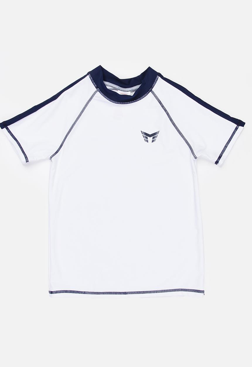 MINOTI - Contrast Rashvest wirh Raglan Sleeves White