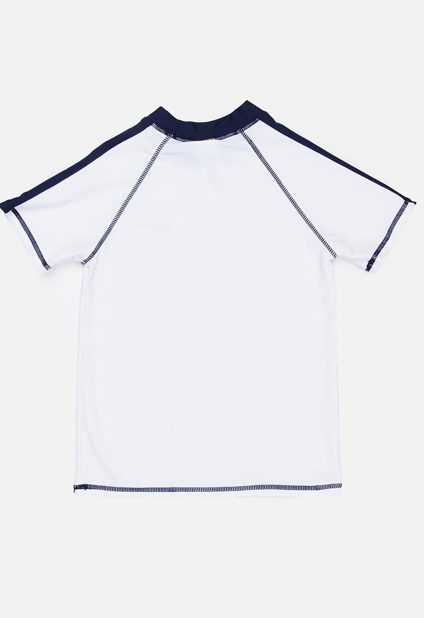 MINOTI - Contrast Rashvest wirh Raglan Sleeves White