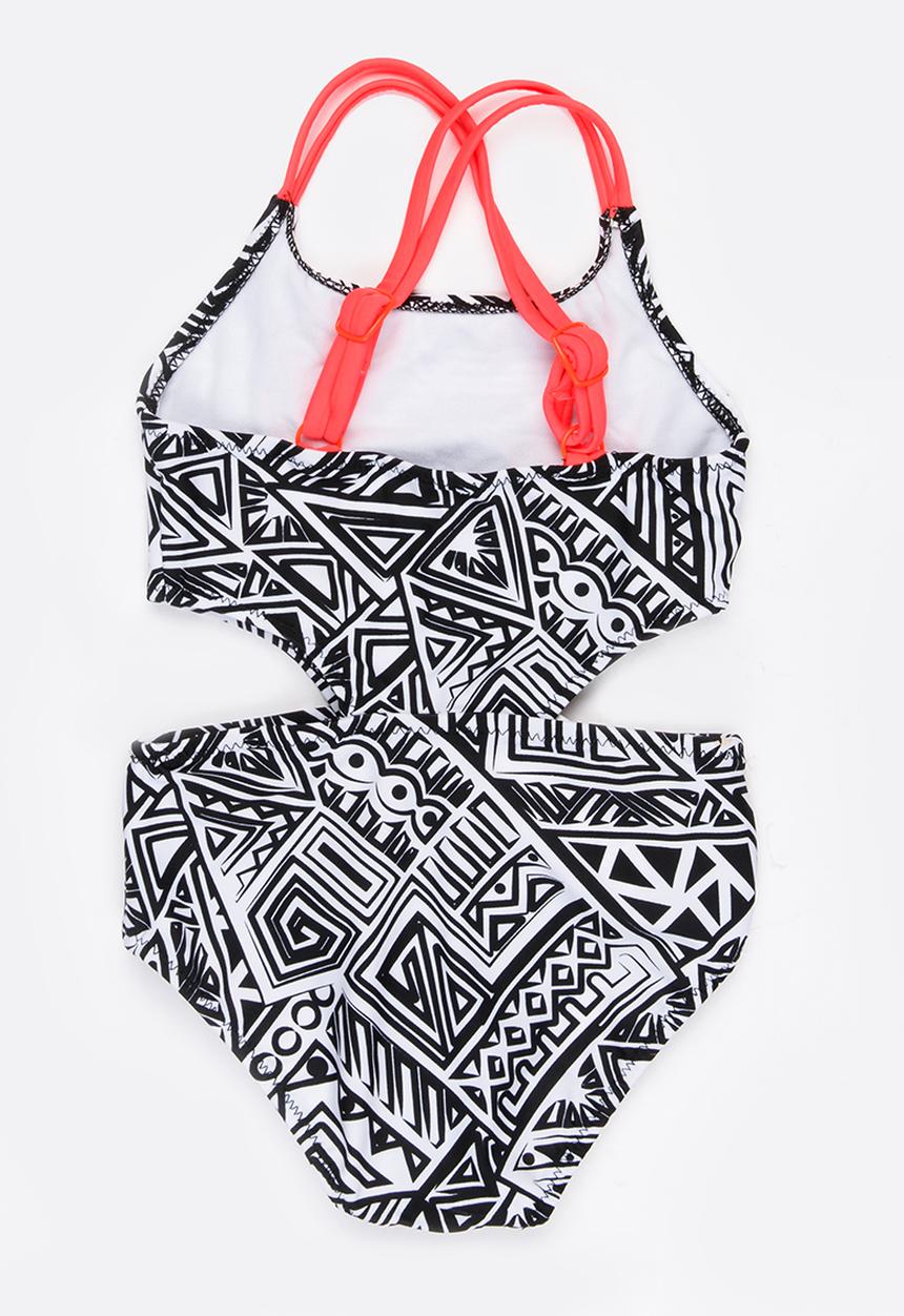 MINOTI - 1 Piece AOP Cut Out Swimsuit Multi-colour