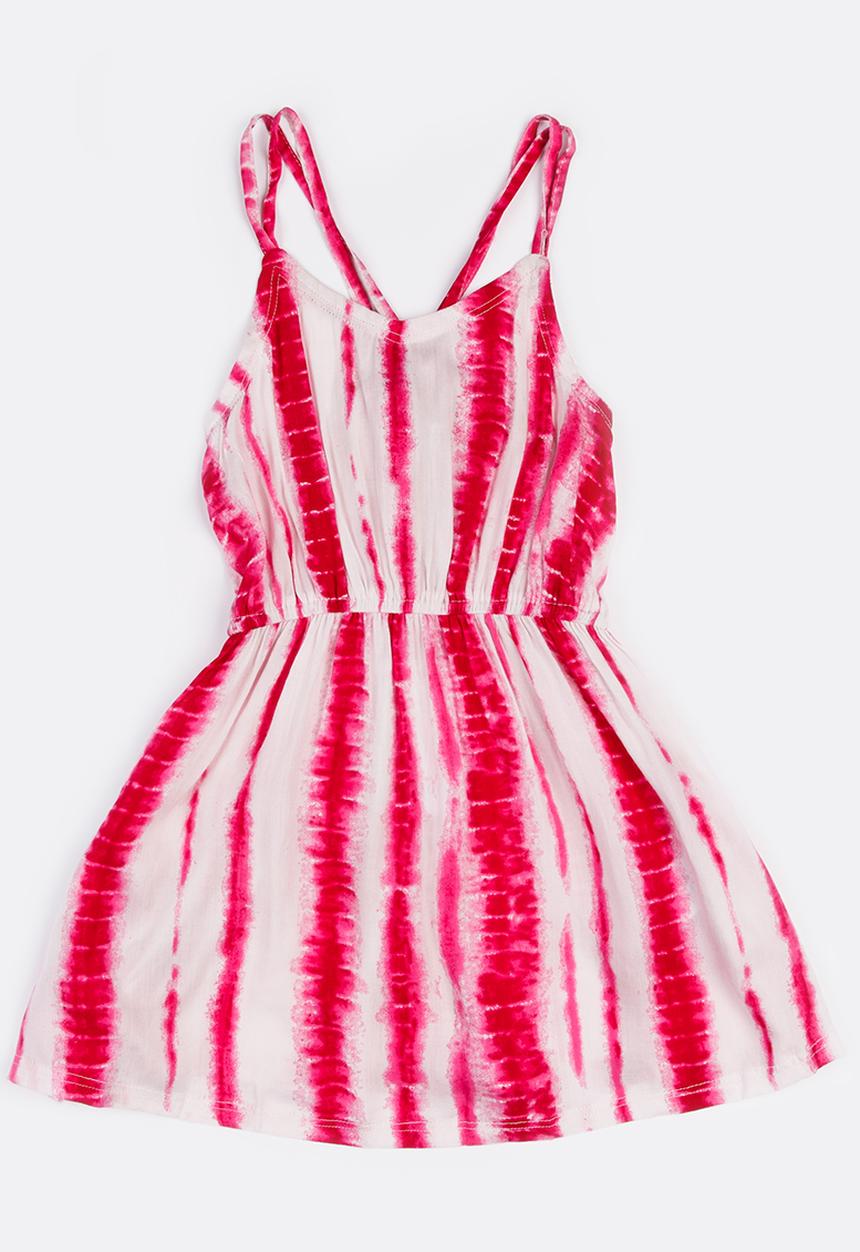 MINOTI - Glasto Tie Dye Criss-Cross Dress Multi-colour