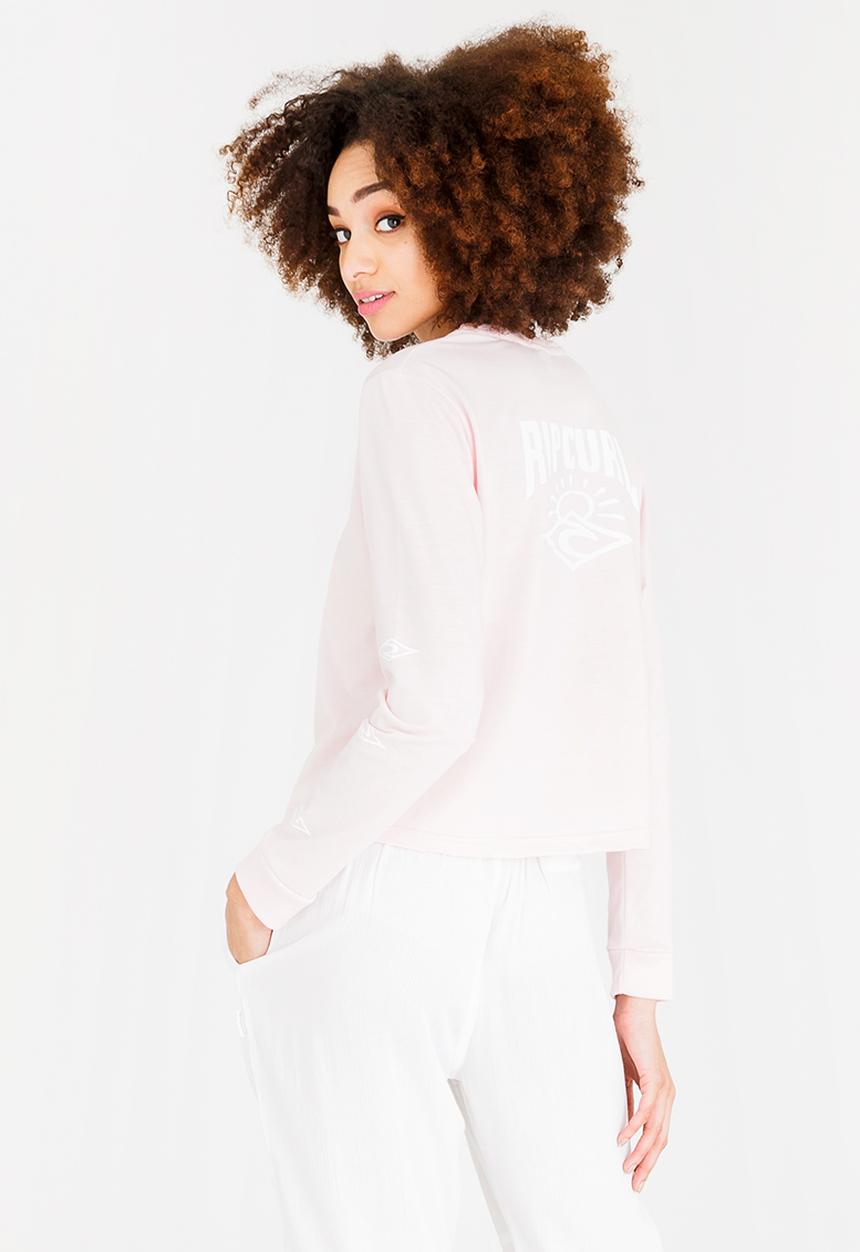 Rip Curl - Cruising Cropped Tee Mid Pink