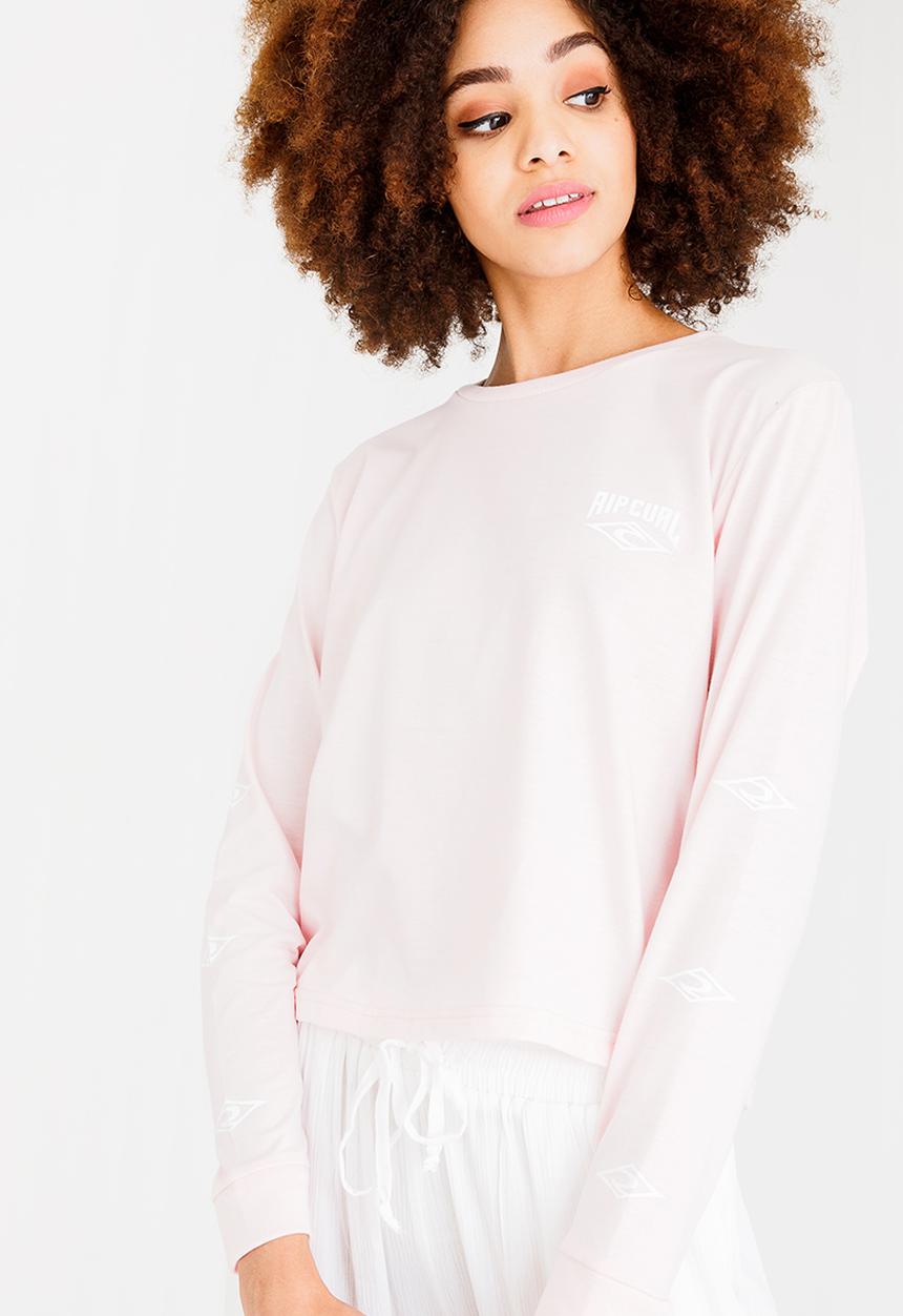 Rip Curl - Cruising Cropped Tee Mid Pink