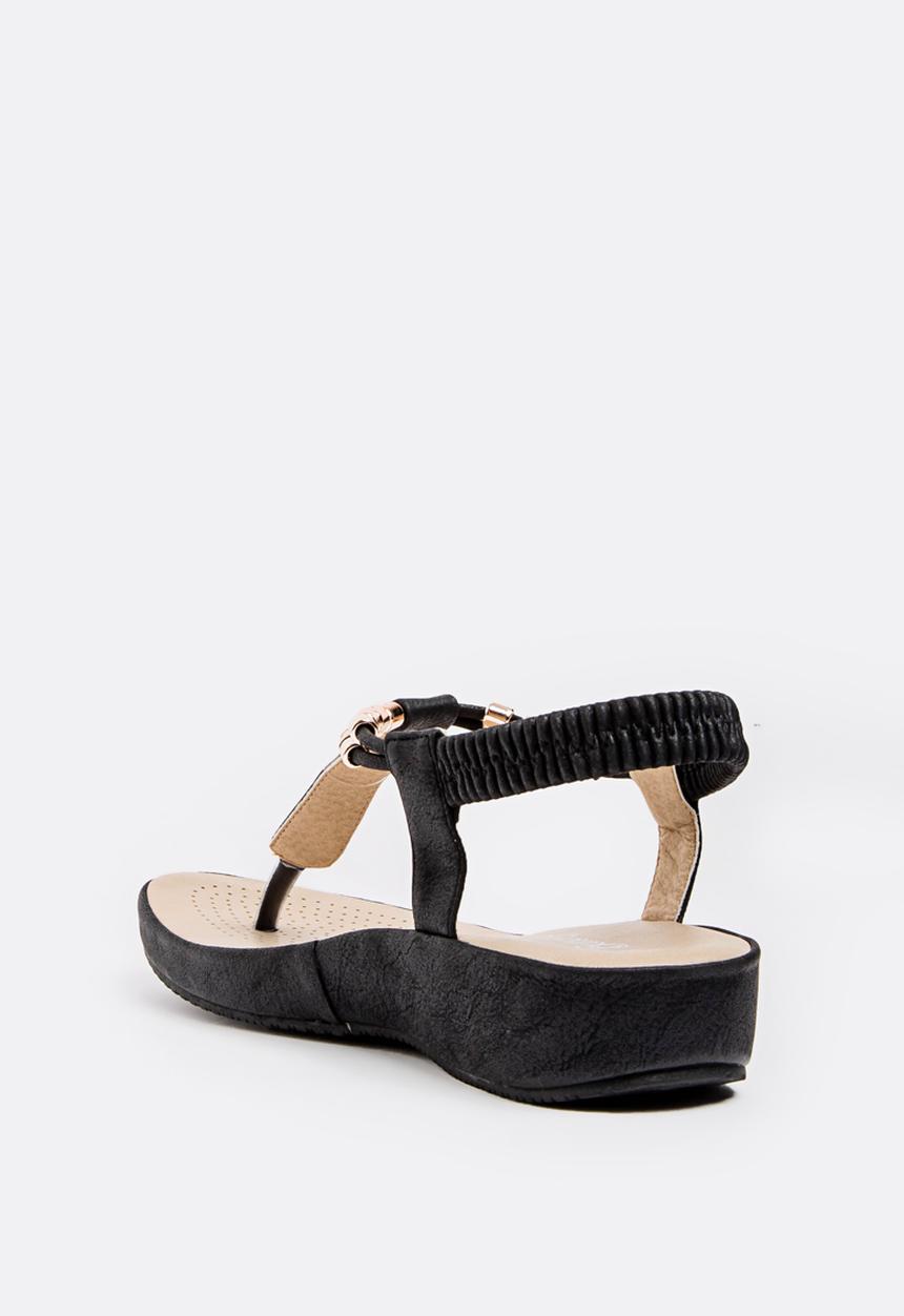 Butterfly Feet - Tiana Thongs Black