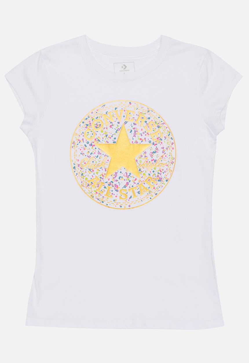 Converse - Birthday confetti tee - white