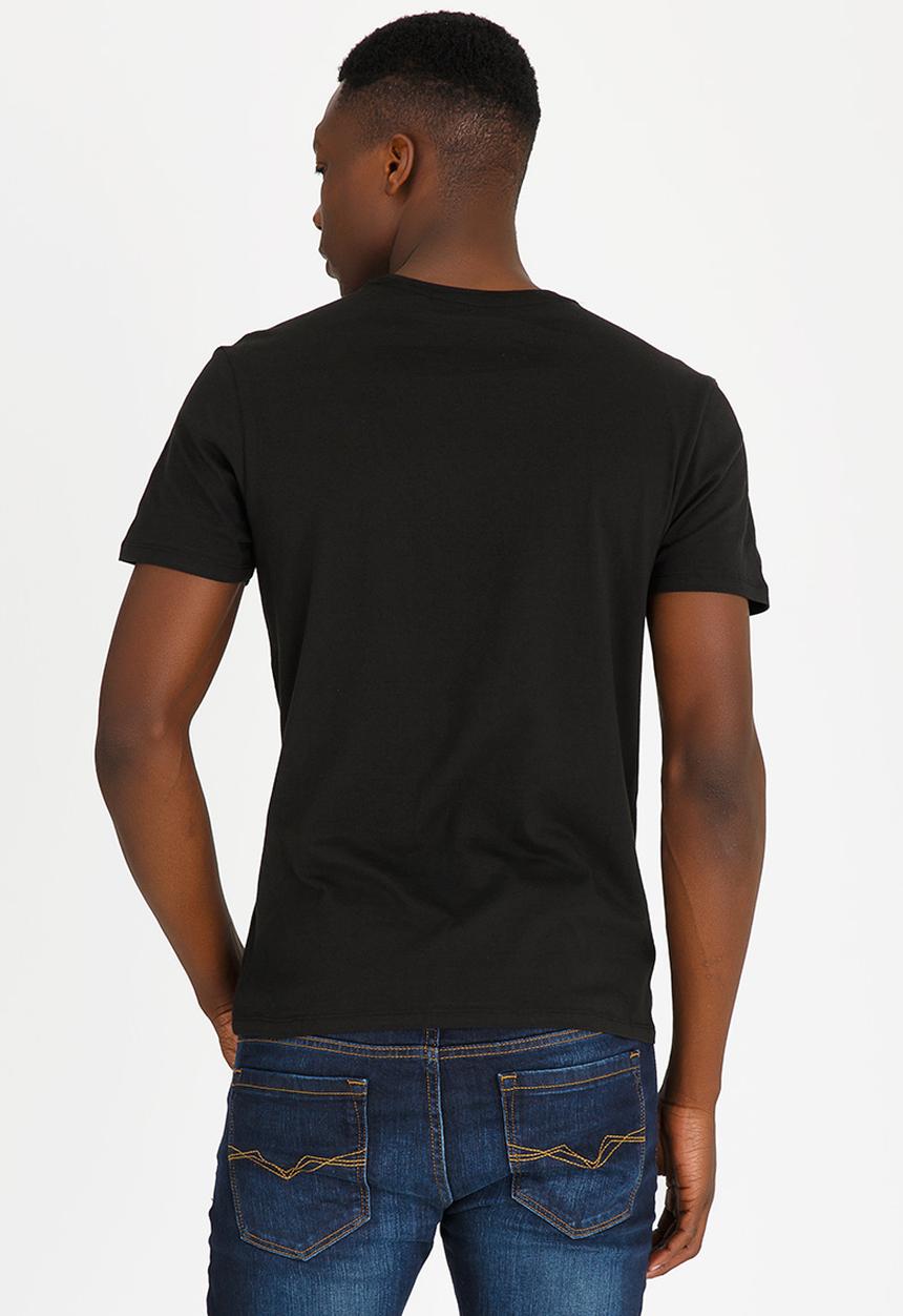GUESS - Los Angeles metal tee  - black