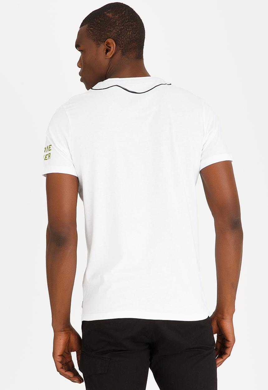 Brave Soul - Console Crew Neck Tee White