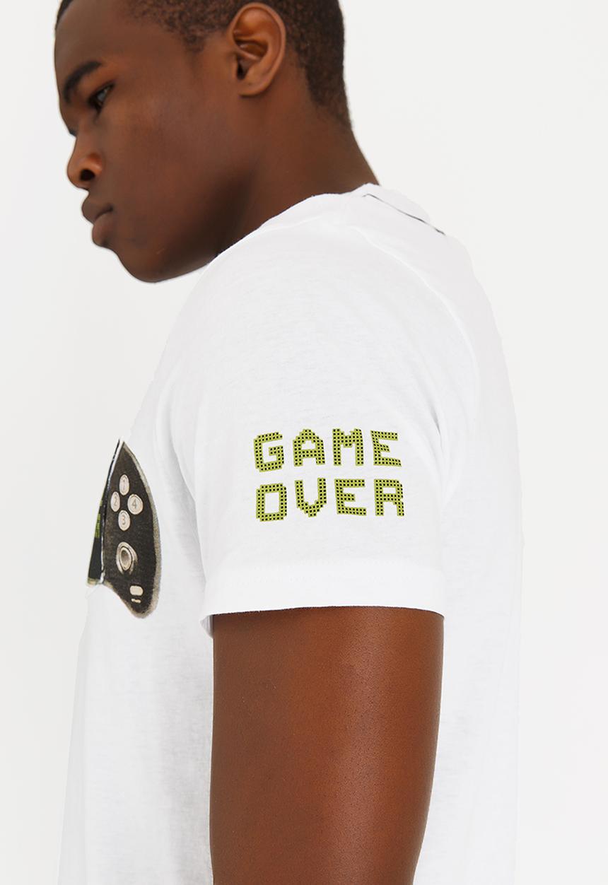 Brave Soul - Console Crew Neck Tee White