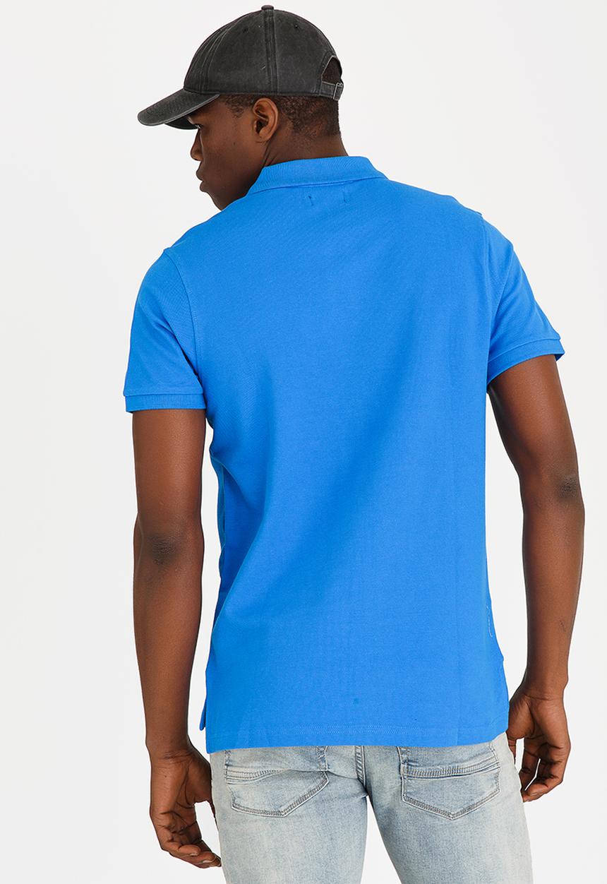 STYLE REPUBLIC - Crown Piquet Golfer Blue