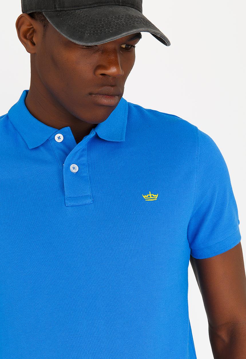 STYLE REPUBLIC - Crown Piquet Golfer Blue