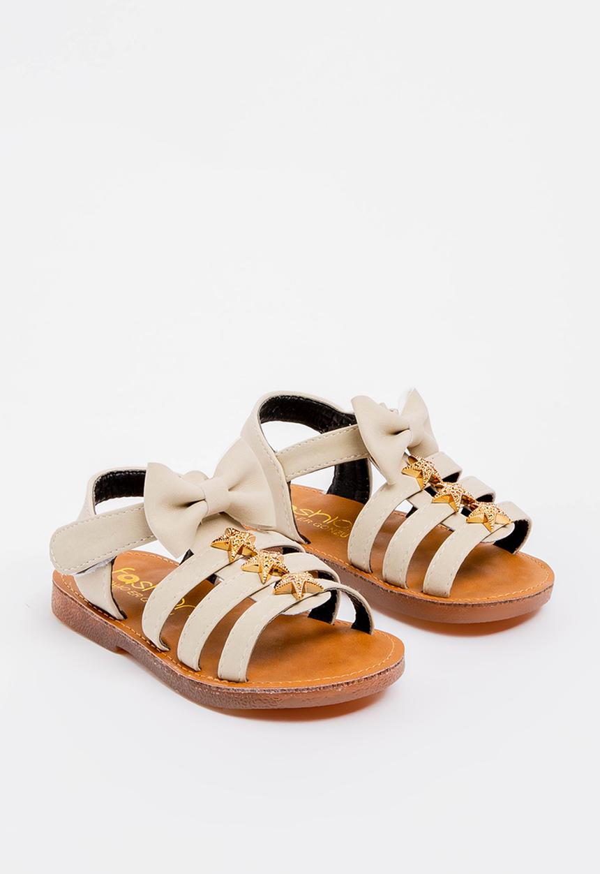 Pop Candy - Bow Detailed Sandal Beige