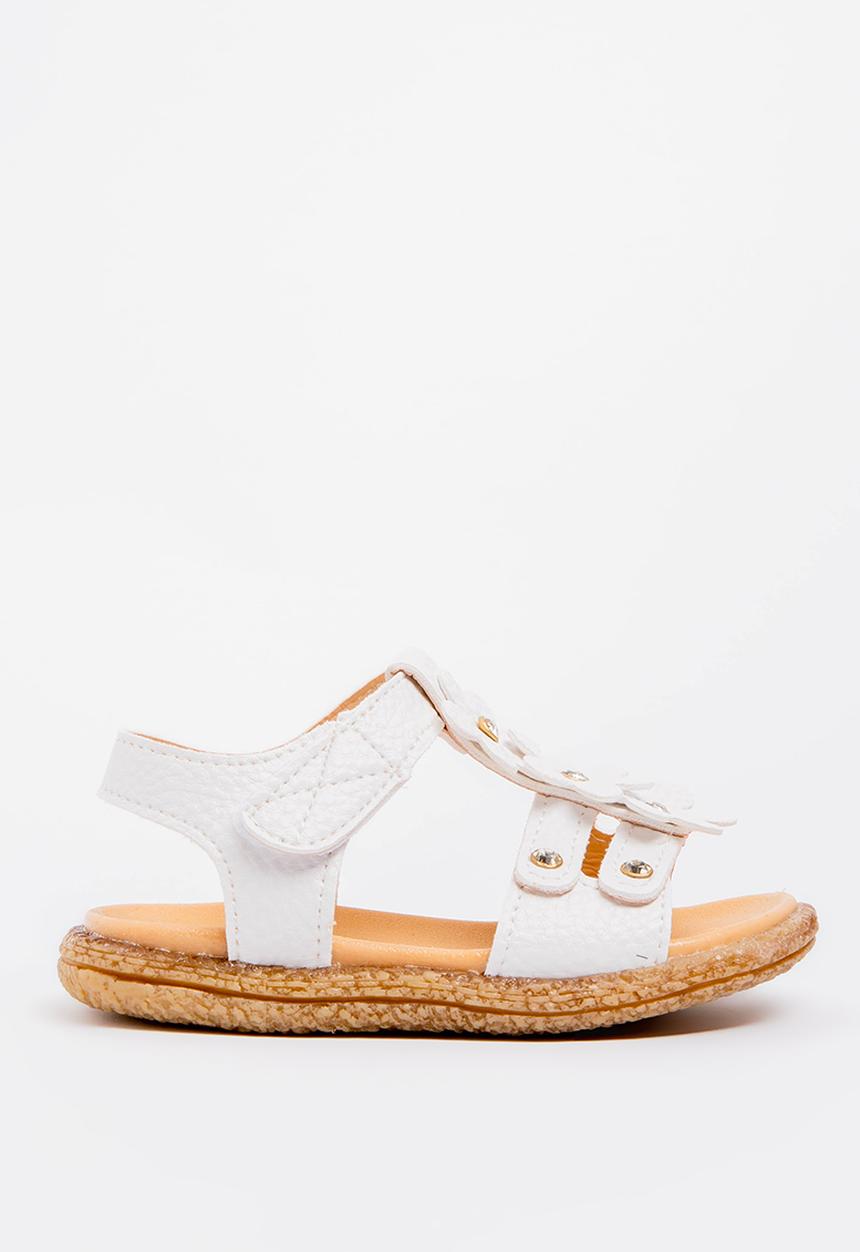 Pop Candy - Flower Detailed Sandal White