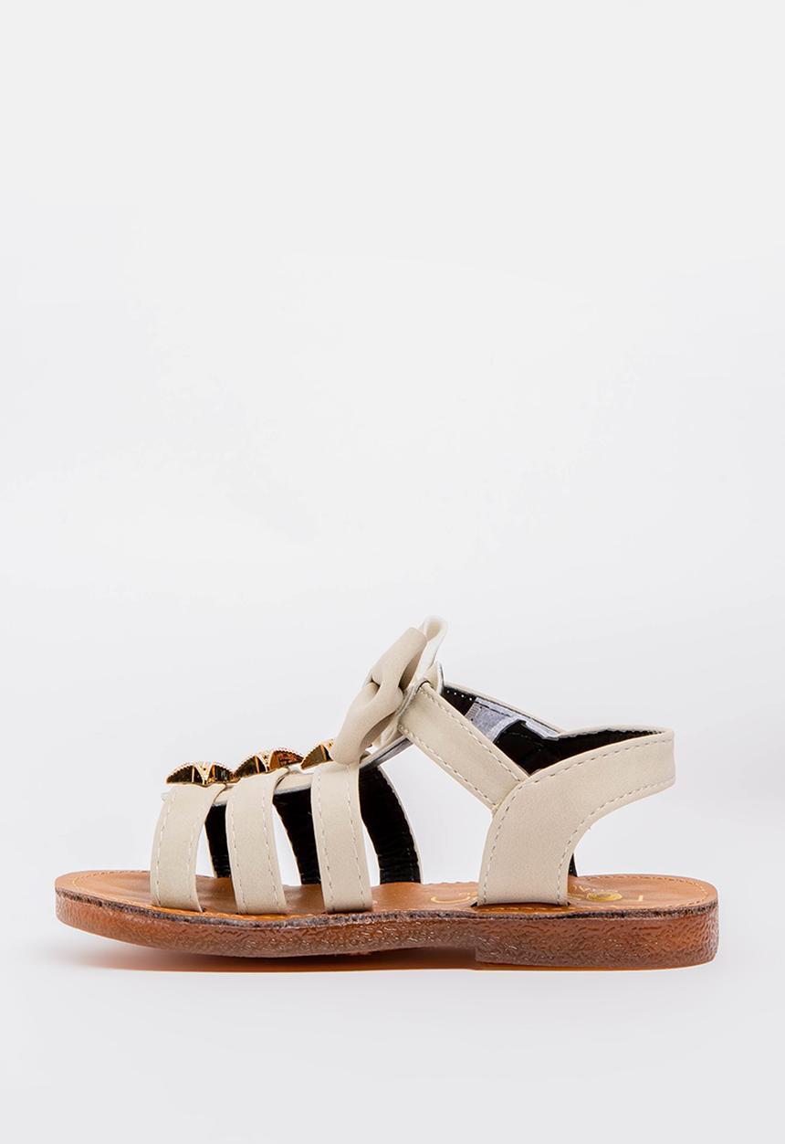 Pop Candy - Bow Detailed Sandal Beige