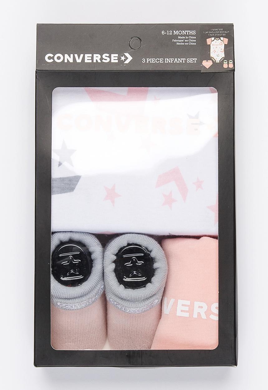 Converse - Converse all over star chevron bib set - pink