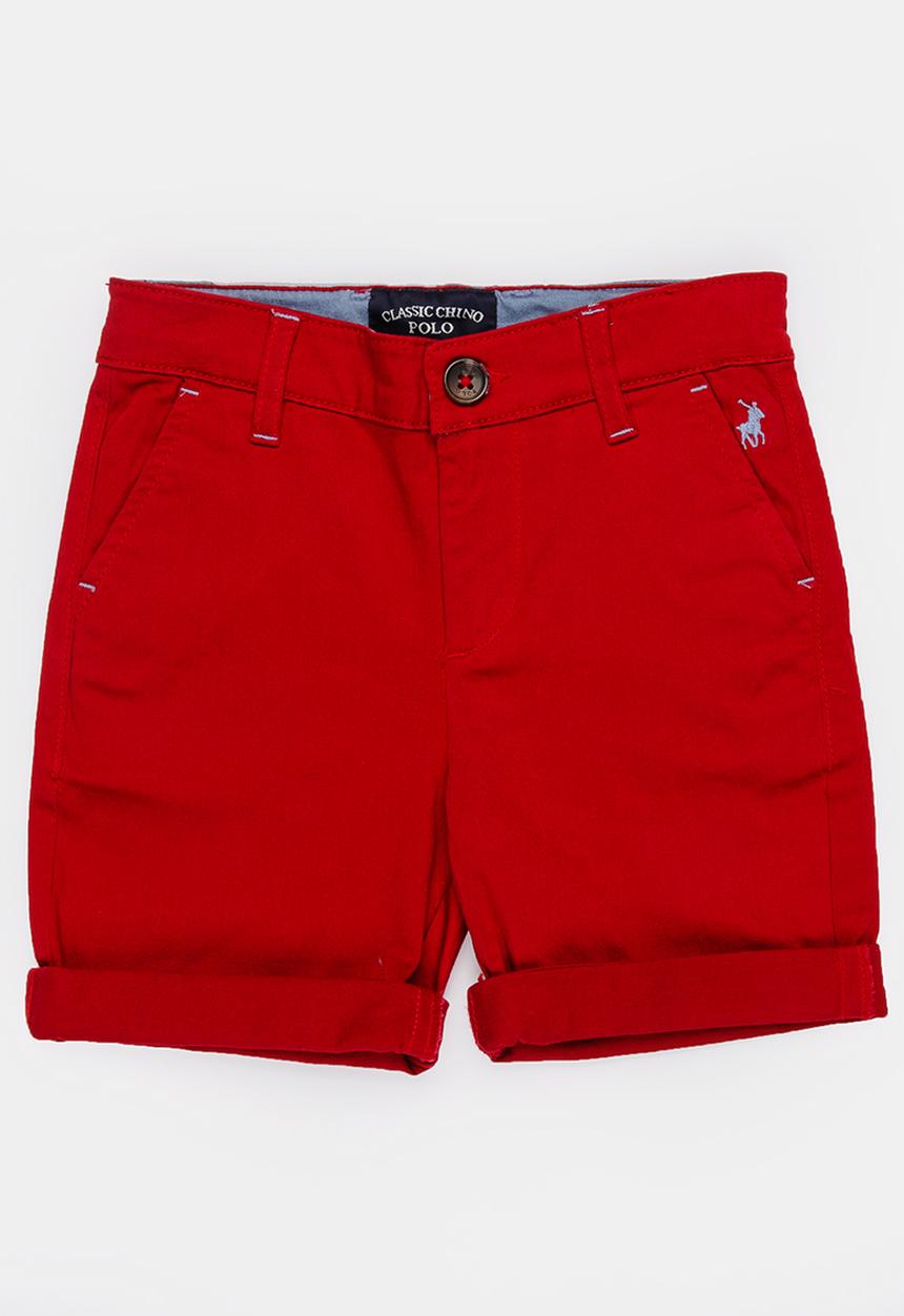 POLO - Kids Andrew chino shorts - red