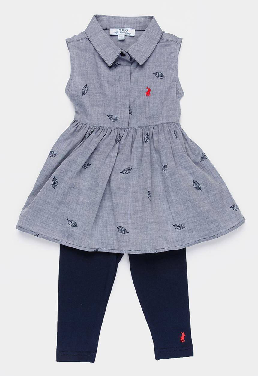 POLO - Natalie dress & legging set - navy