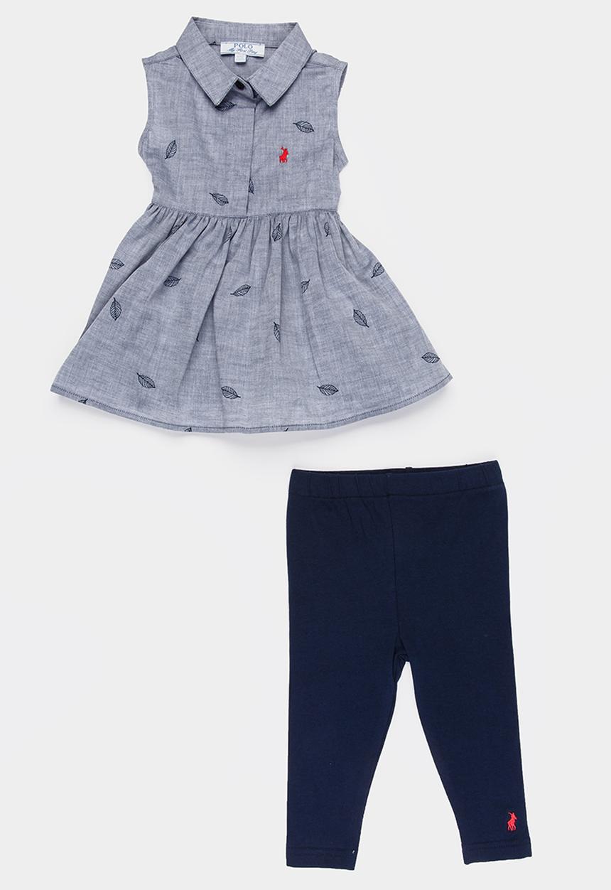 POLO - Natalie dress & legging set - navy