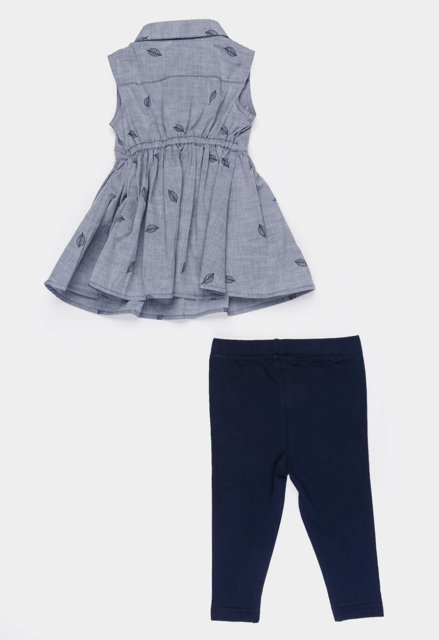 POLO - Natalie dress & legging set - navy