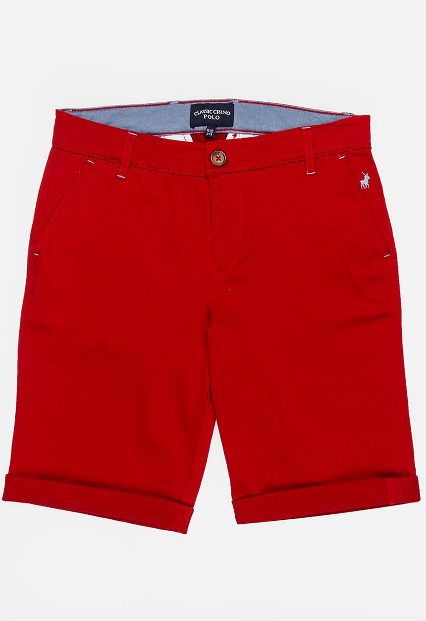 POLO - Andrew chino shorts - red