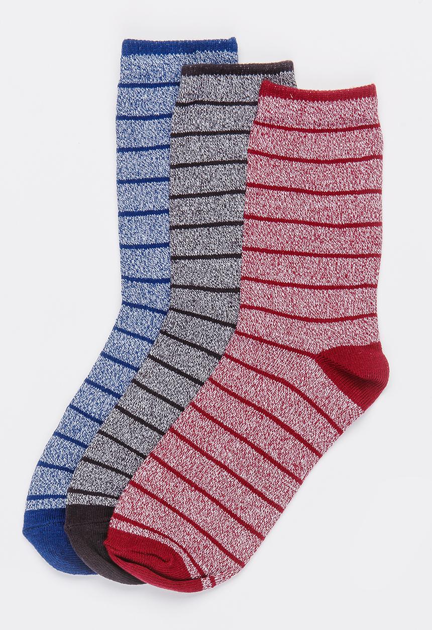 MINOTI - 3 Pack Mixed Yarn Ankle Socks Multi-colour