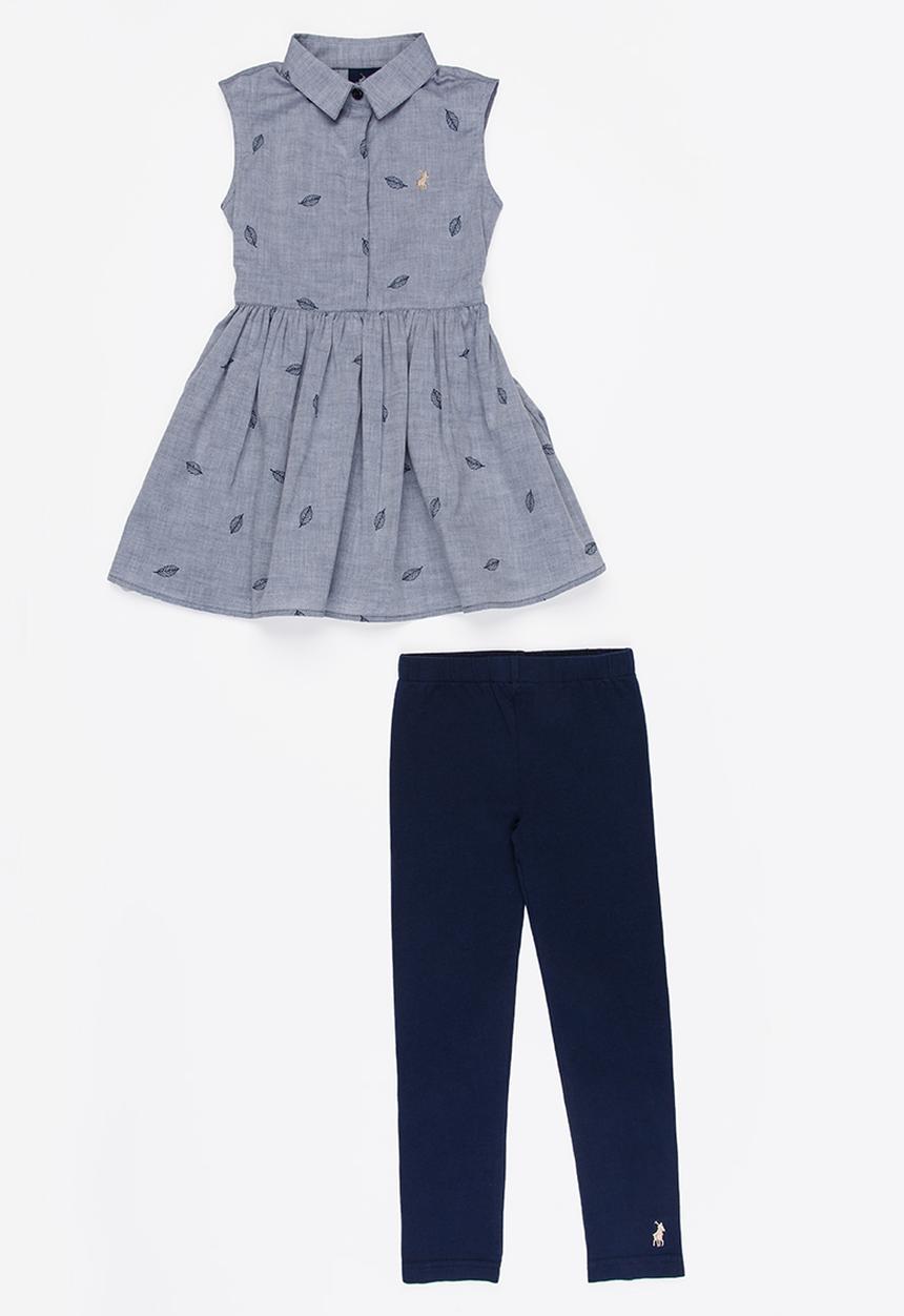 POLO - Kim dress & legging set - navy