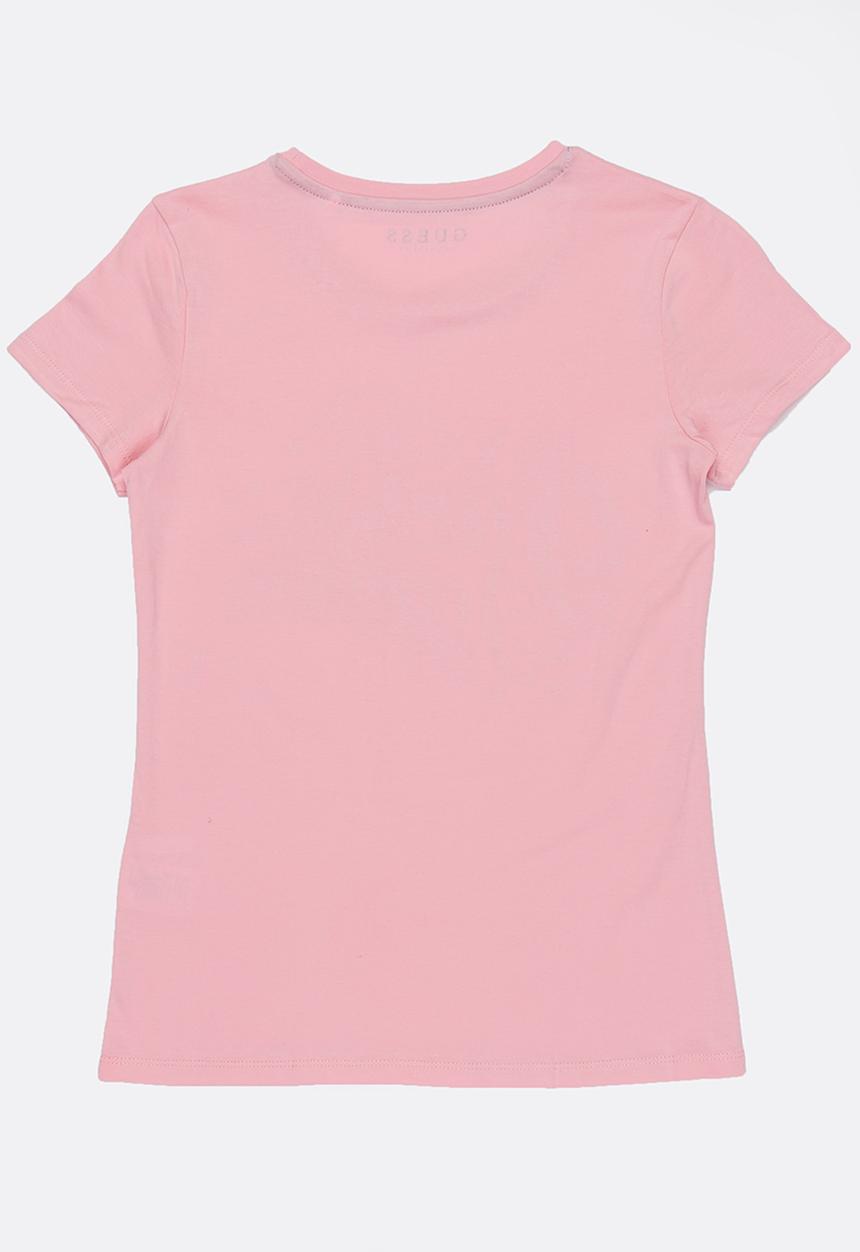 GUESS - Stencil Flower Tee Pale Pink