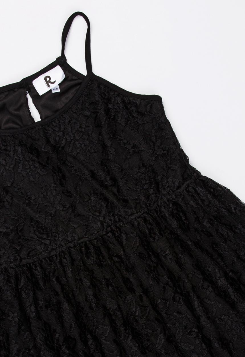 Rebel Republic - Strappy lace dress - black