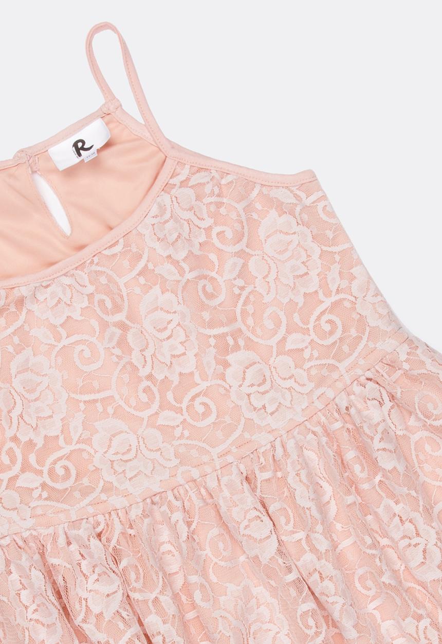 Rebel Republic - Strappy lace dress - pink 