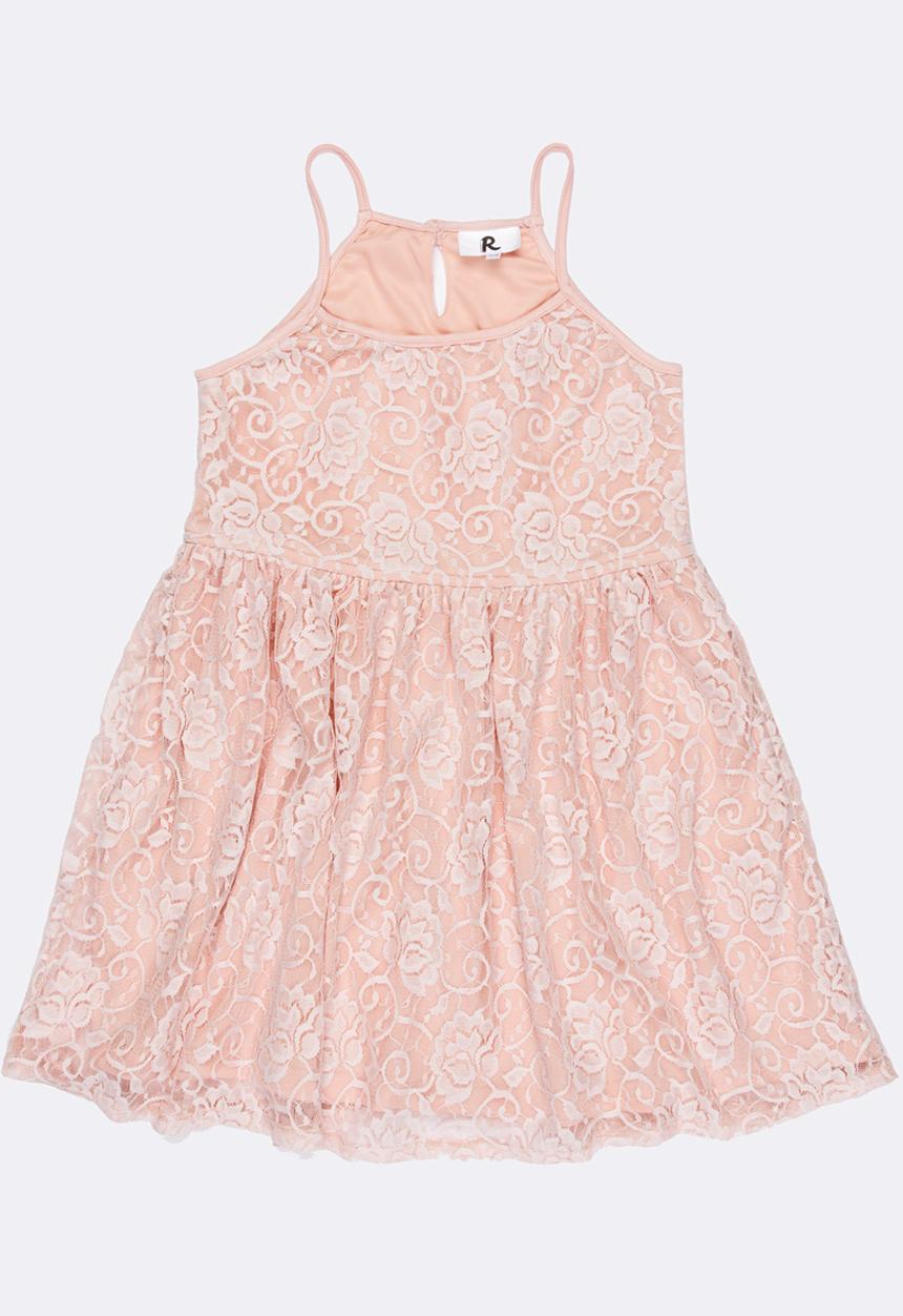Rebel Republic - Strappy lace dress - pink 