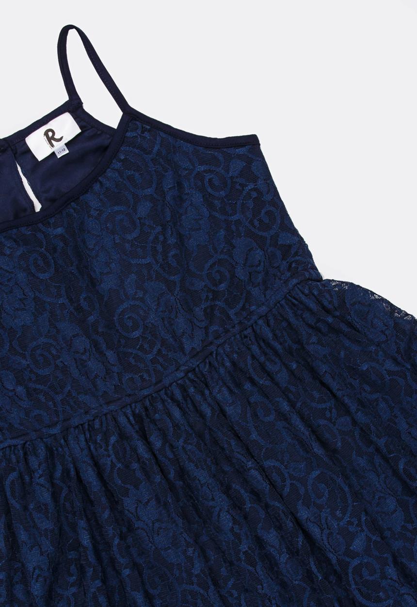 Rebel Republic - Strappy lace dress - navy