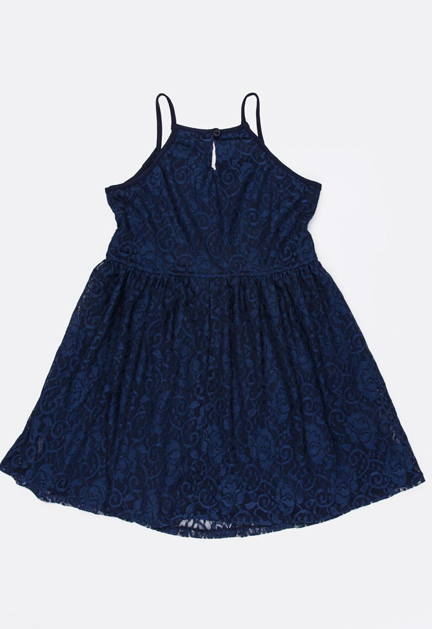 Rebel Republic - Strappy lace dress - navy