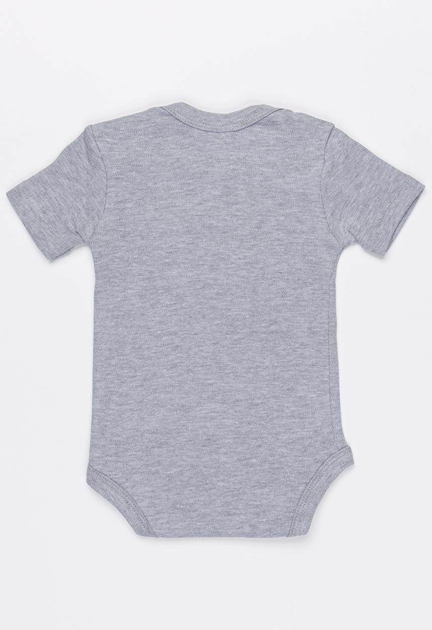 Funky Shop - Slogan baby grow - grey