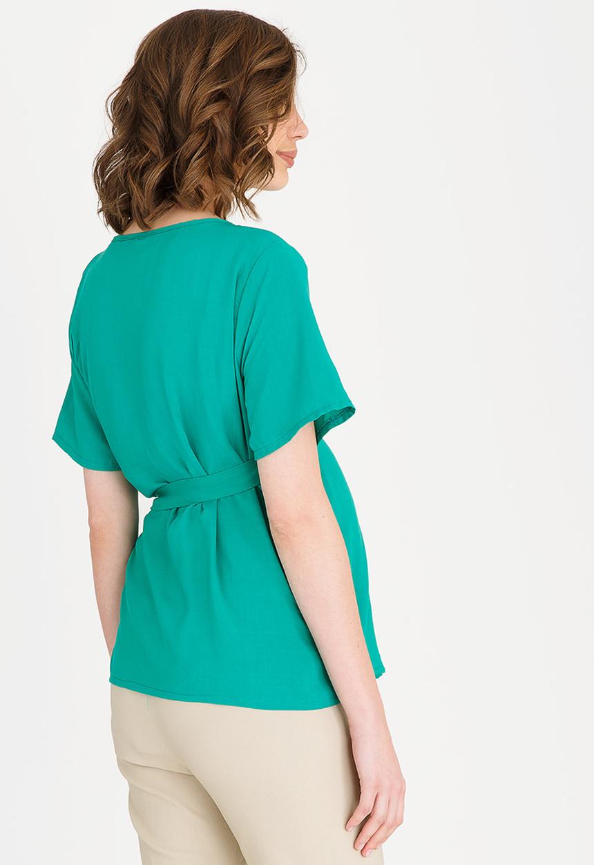 edit Maternity - Wrap blouse - teal