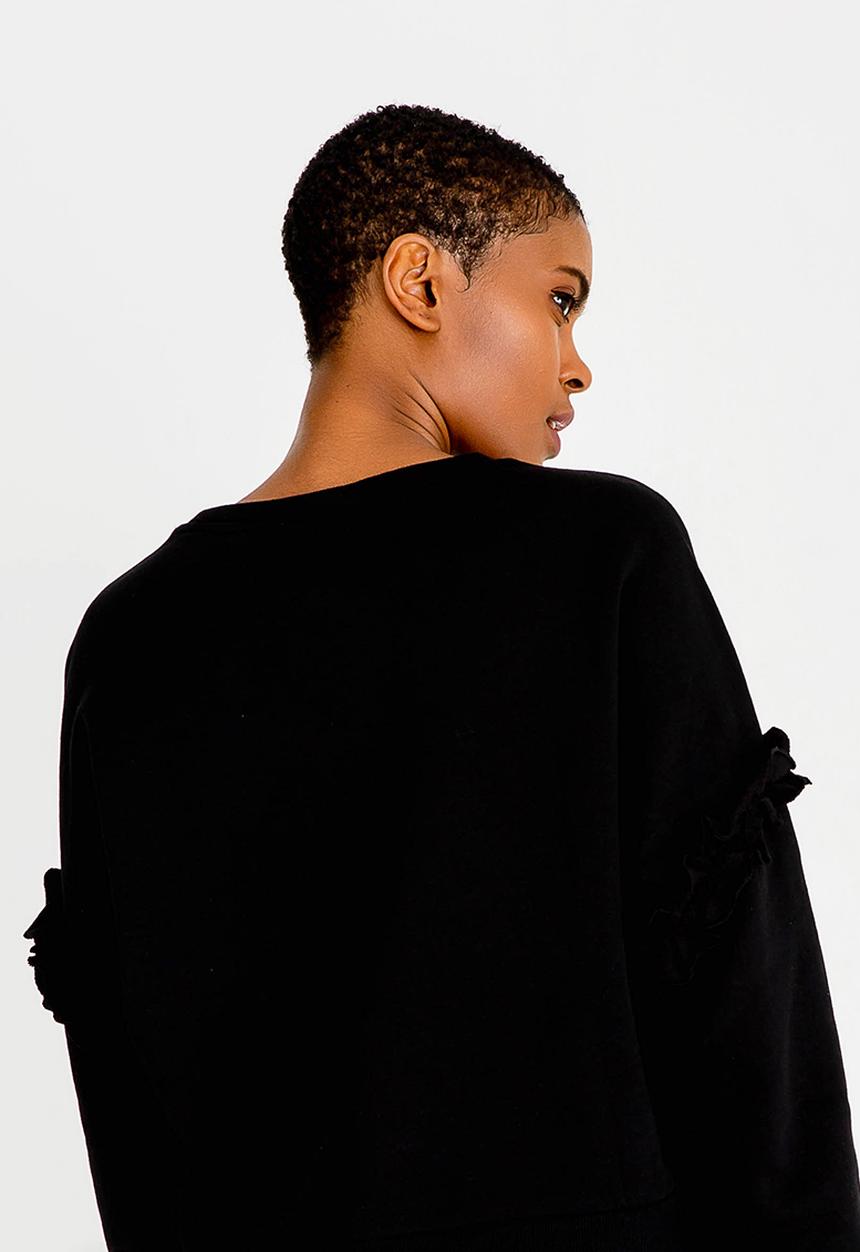 ONLY - Tony Frill Sweatop Black