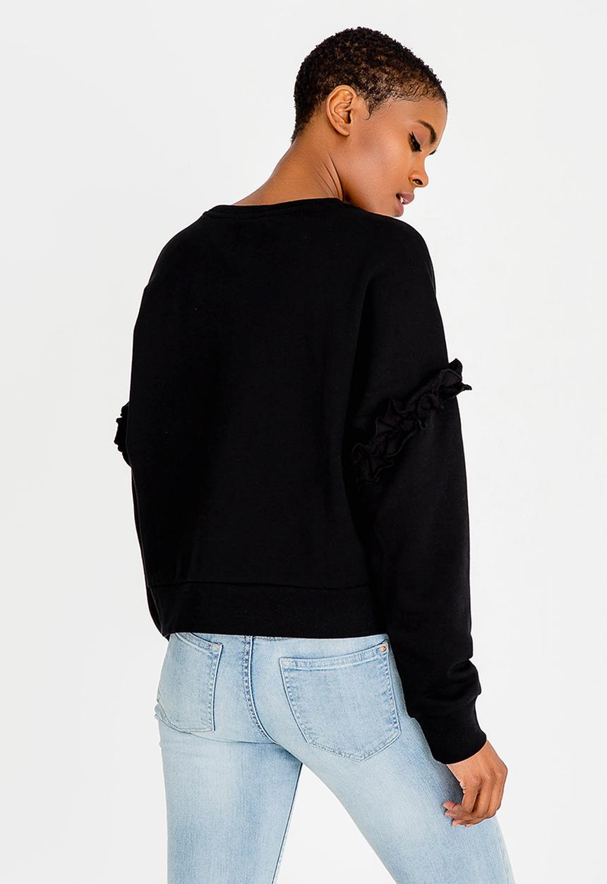 ONLY - Tony Frill Sweatop Black