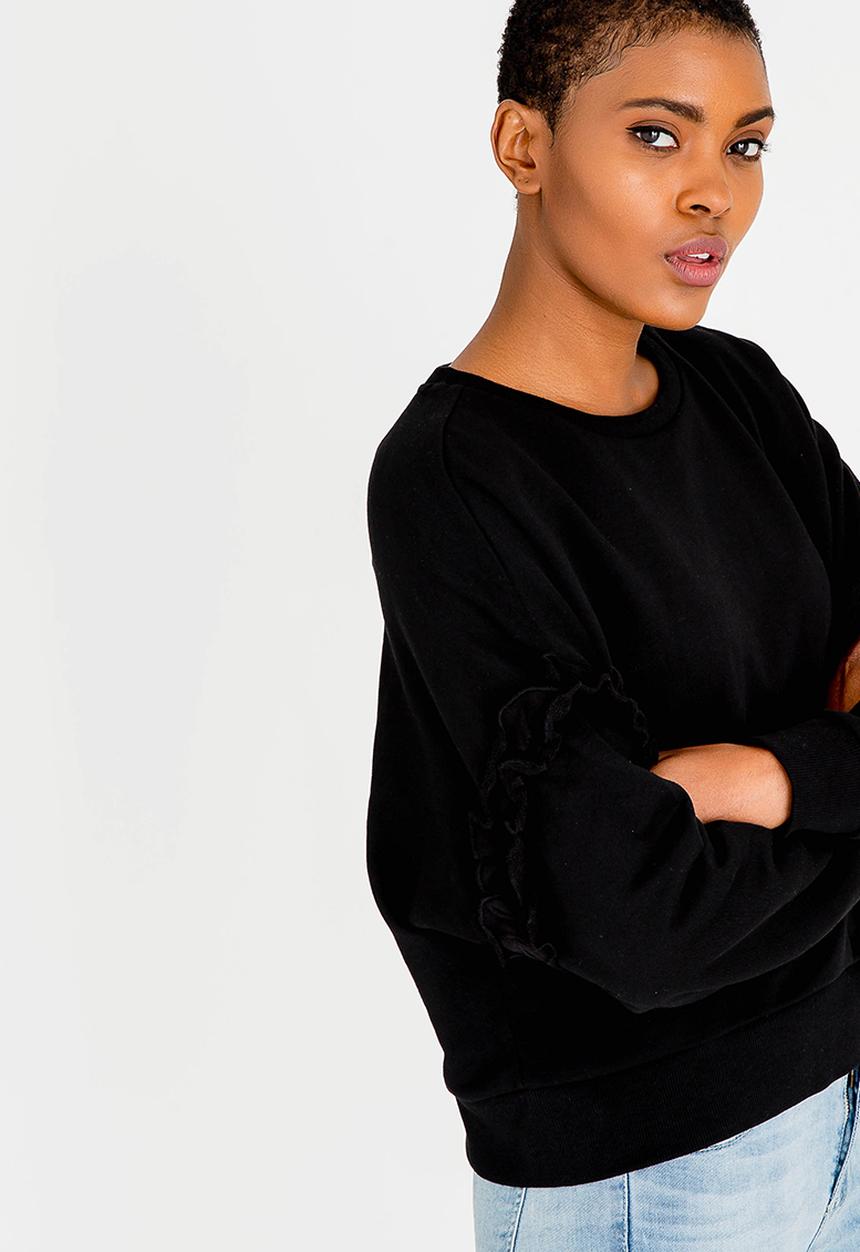 ONLY - Tony Frill Sweatop Black