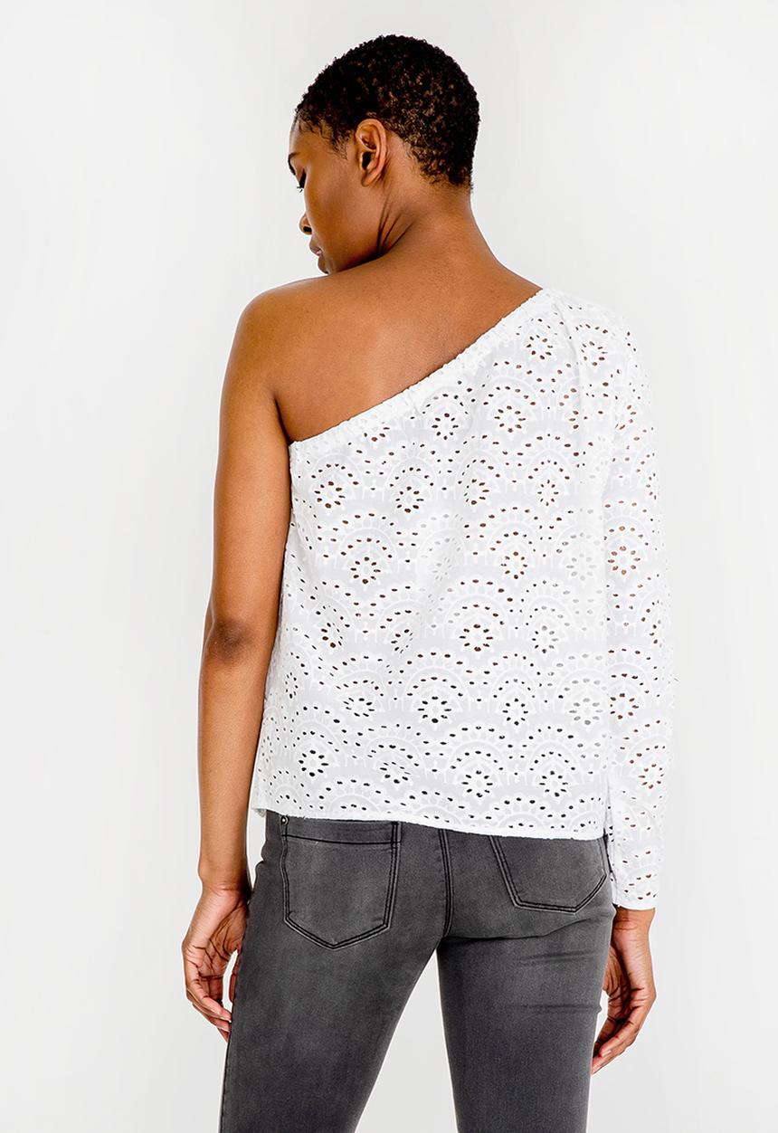 ONLY - Sabah One Shoulder  Top White