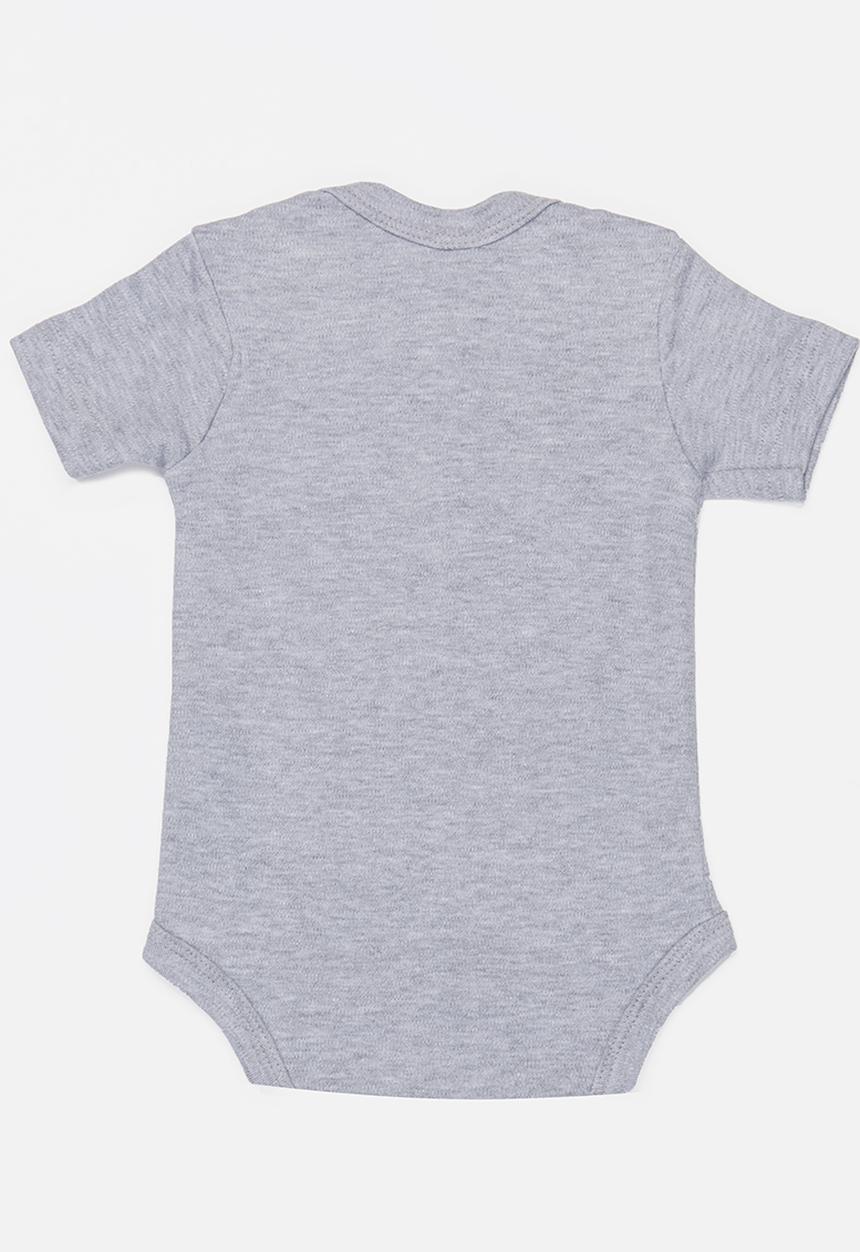 Funky Shop - Slogan baby grow - grey