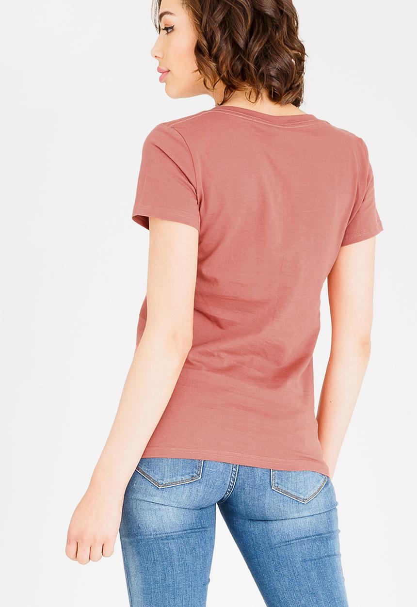 JEEP - Scoop neck T-shirt - brown
