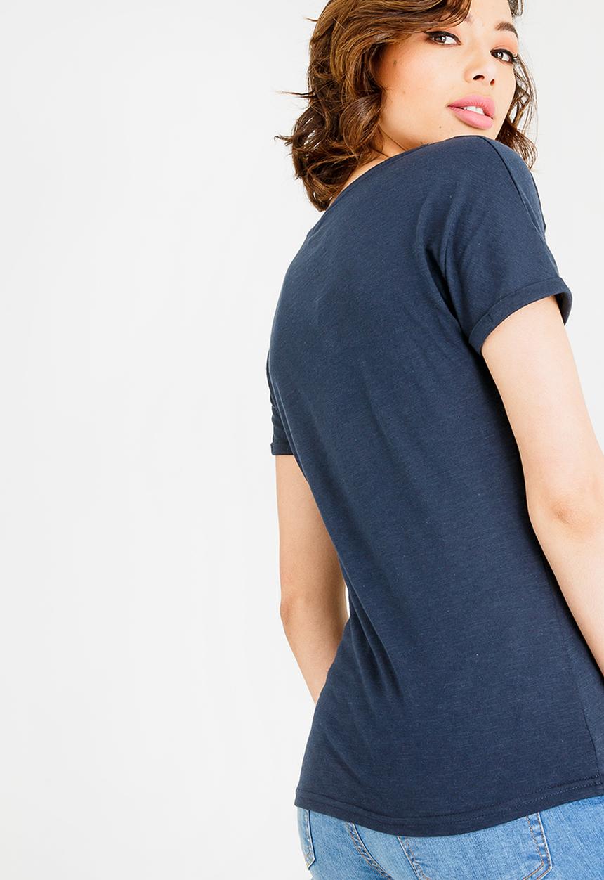JEEP - Embroidered Detail T-shirt Navy