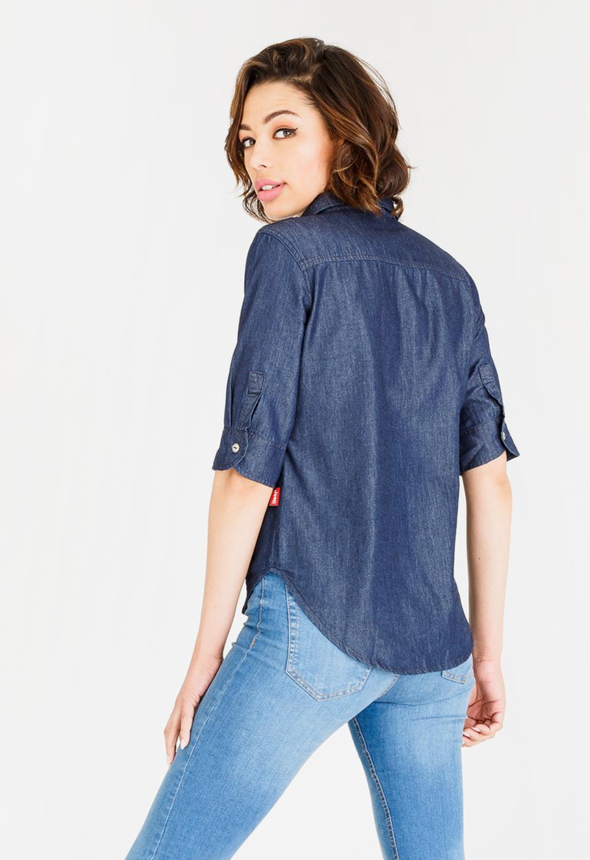 JEEP - Denim shirt - blue
