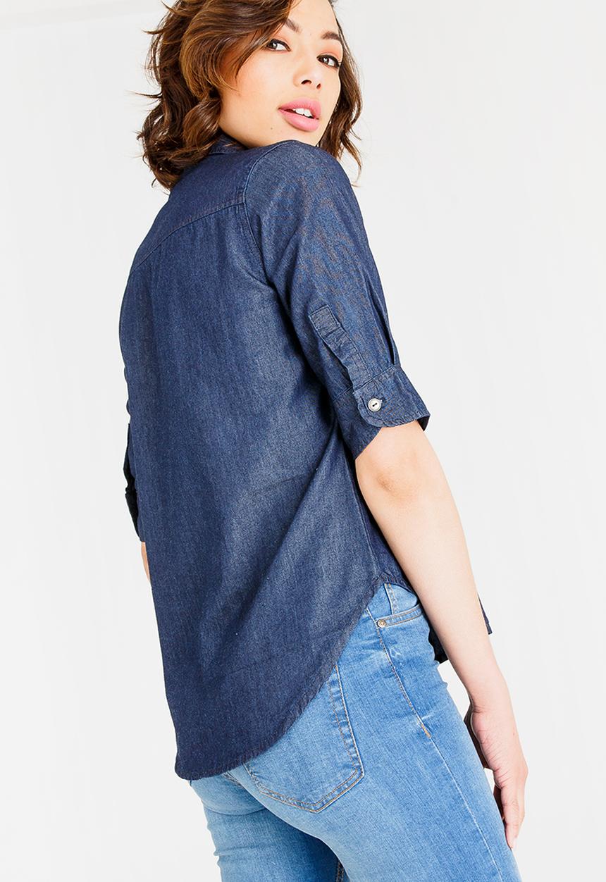 JEEP - Denim shirt - blue