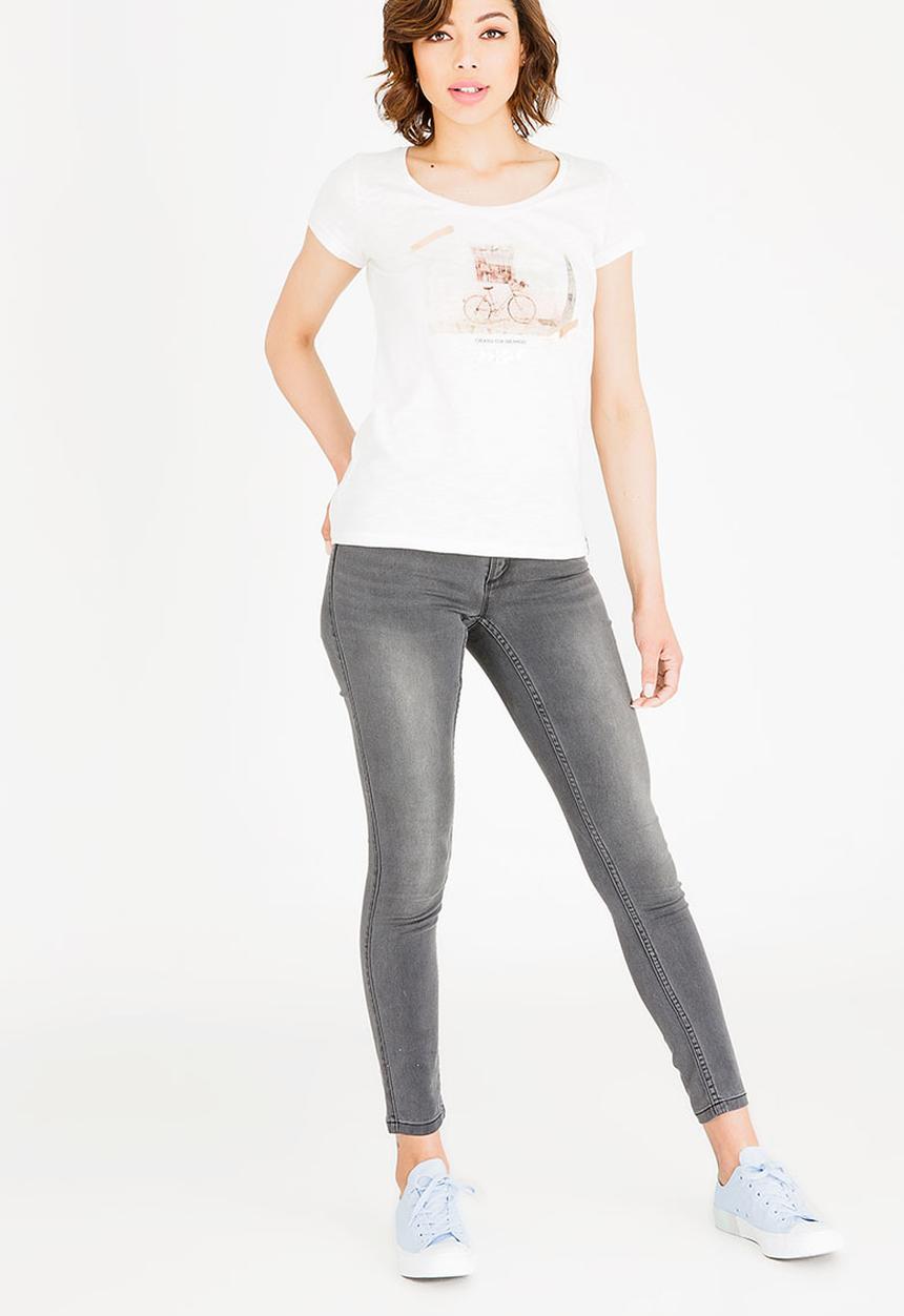 JEEP - Print and foil T-shirt - neutral