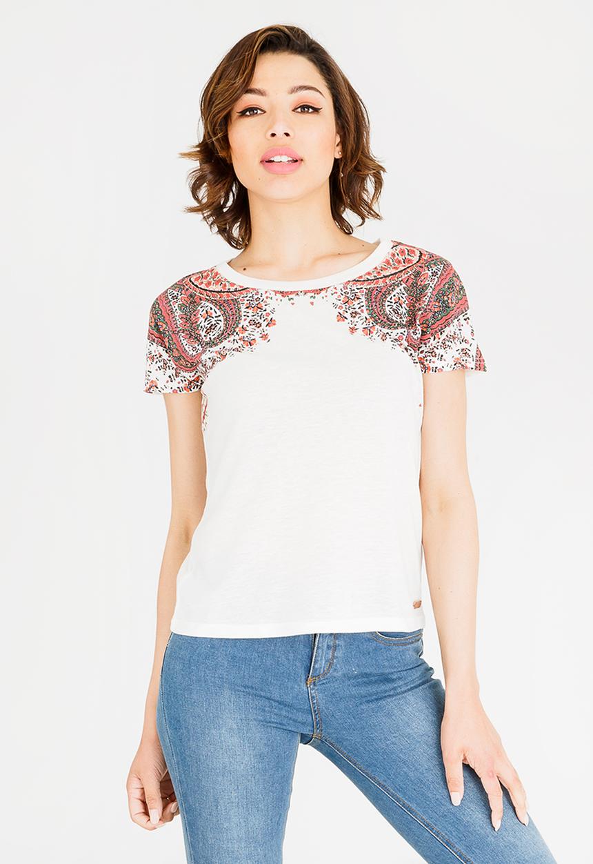 JEEP - Print Detail T-shirt - Neutral