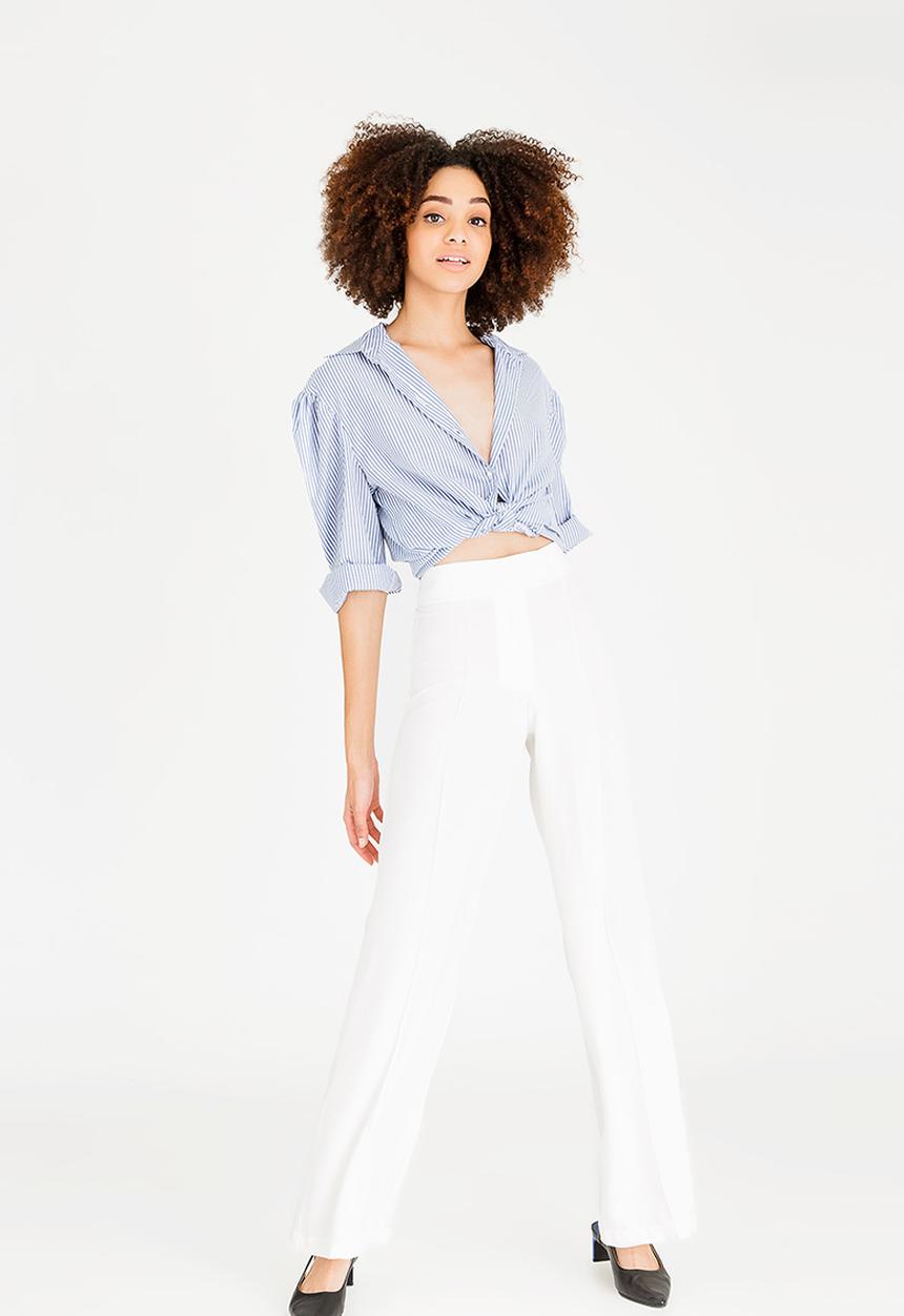 STYLE REPUBLIC - Highwaisted smart pants off - white