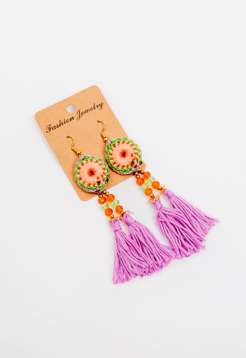 STYLE REPUBLIC - Tassel earrings - multi