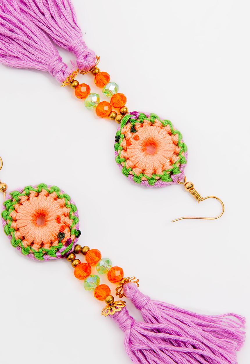 STYLE REPUBLIC - Tassel earrings - multi